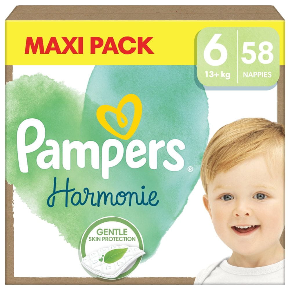 Pampers Harmonie Baby vel. 6, 58 ks, 13kg+